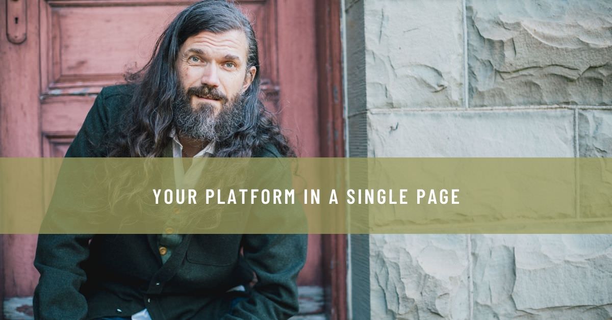YOUR PLATFORM IN A SINGLE PAGE